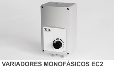 Variadores de velocidade monofásicos ventiladores EC2